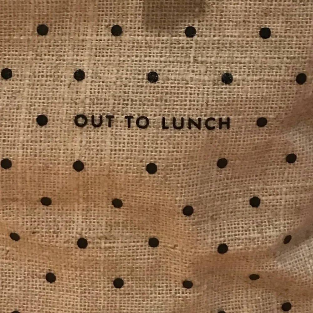 Kate Spade Out To Lunch Tote Cream Black Polka Dot